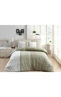Постельное белье "Карвен" ранфорс евро (Peitra yesil)
