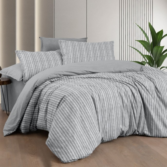 Постельное белье "Sarev Bazaar" ранфорс 1,5 спальн. N376 BIANA v1/Gri