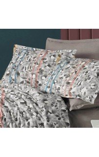 Постельное белье "Sarev Bazaar" ранфорс в пвх 1.5 спальное FLODYA v1 Bej (Акция)