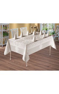 Скатерть Карвен Vip Cotton с салфетками 12 шт. 160*300 М 726