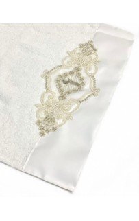 Набор полотенец Rebeka "FRANSIZ" махра 50*90/70*140 сундук HS1480 (V-6) кремовый (Акция)