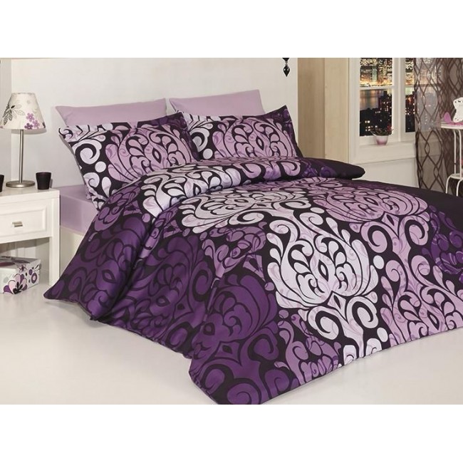 Постельное белье "Карвен" сатин евро (Laura Mor)