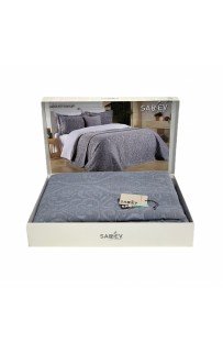 Комплект SAREV "SALVIA" (покрывало с наволочками) евро 4 пр. Y 958 v2 K.gri/т.серый