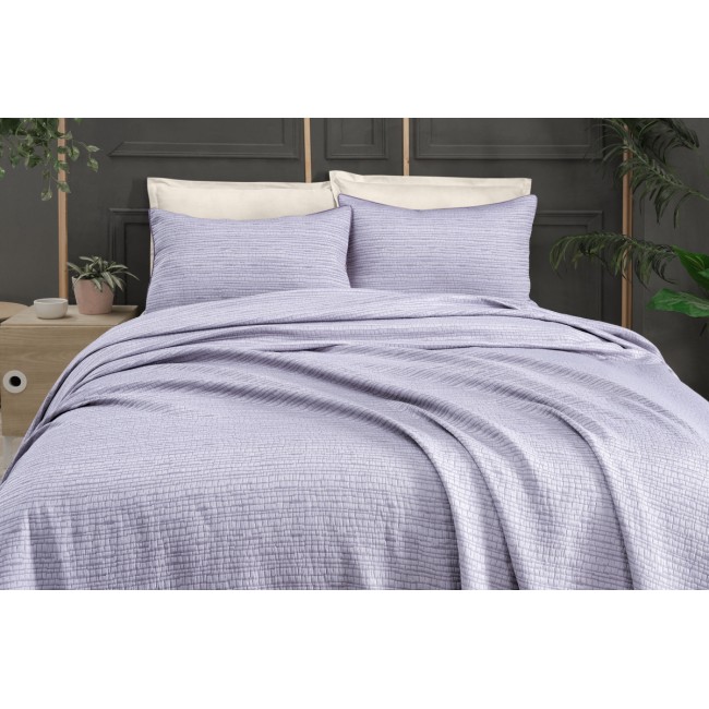 Комплект SAREV "ECHO"(покрывало летнее +2наволочки) евро 3 предмета Y 829 (V-10) lila