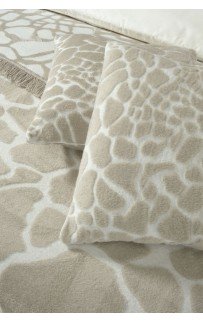 Комплект Sarev (плед +наволочка)1,5 спальн.хлопок 2 предмета Р 923 CHAMEL (v1)bej