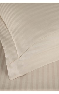 Постельное белье "Карвен" Stripe Satin 1.5 спальн. N 162-SS 012 sampanya/бежевый