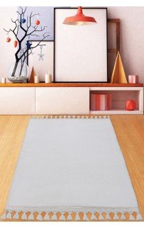 Ковер Карвен POST DOKUMA SACAKLI/мех с бахрамой 80*120 KV 027 beyaz/белый