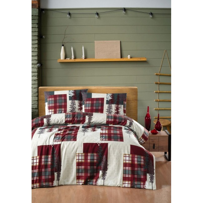 Постельное белье Карвен фланель семейный N245 WINTER Beige