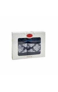 Набор полотенец Карвен "Y DAMASK" махра 50*90/70*140 HS 1701 v6 антрацит