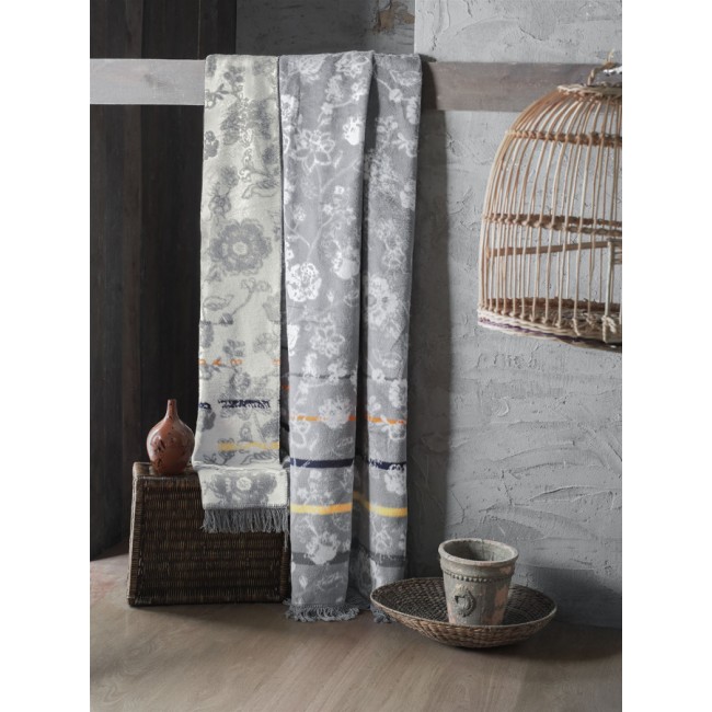 Плед Sarev хлопок 1,5 спальн.Р 917 ROSLIN (V1)gri