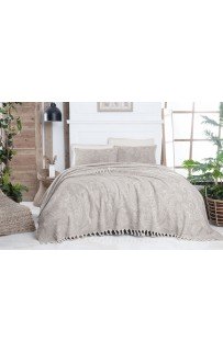 Комплект SAREV ZARIAH (покрывало + 2наволочки) евро 3 предмета Y 877 v1bej/бежевый