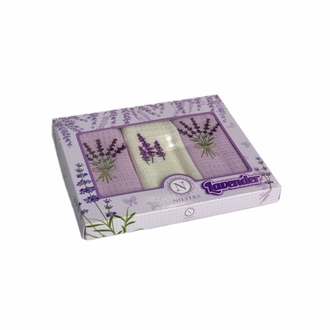 Набор полотенец кухонный NILTEKS "АССОРТИ" вафля 40*60 3 шт. НМ 756 v5