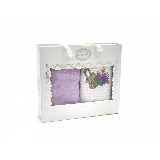 Полотенце кухонное KARVEN "Fruit" махра 40*60 2 шт. НМ 583