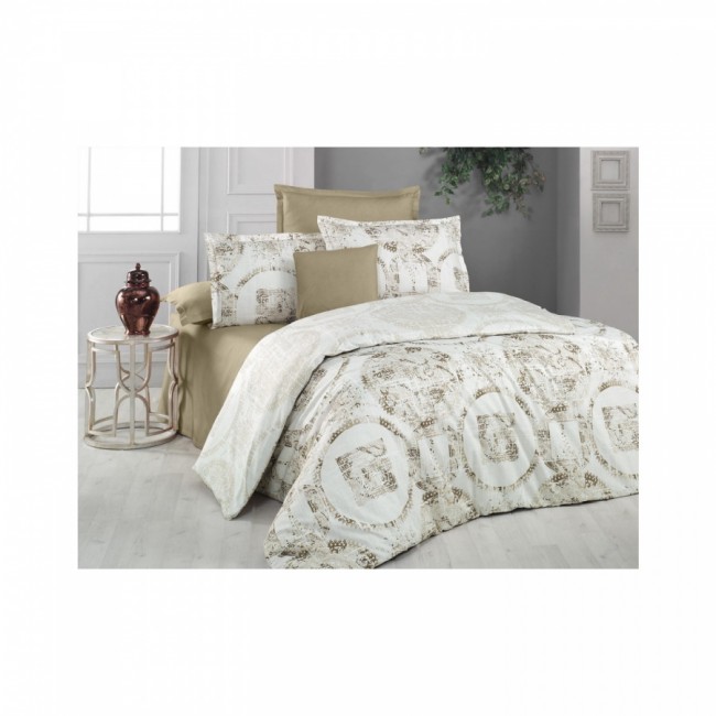 Постельное белье "Sarev Bazaar"ранфорс евро"TORANJ"v1 (Акция)