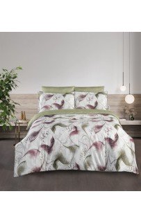 Постельное белье Karven (300 tc) премиум сатин евро N359 LIDYA Cedar