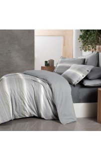 Постельное белье "Sarev"fancy poplin евро N194 GRETA V1/GRI