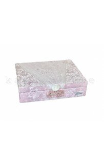 Набор полотенец Rebeka "FRANSIZ" махра 50*90/70*140/30*50 сундук HS1711 (V-1) персиковый