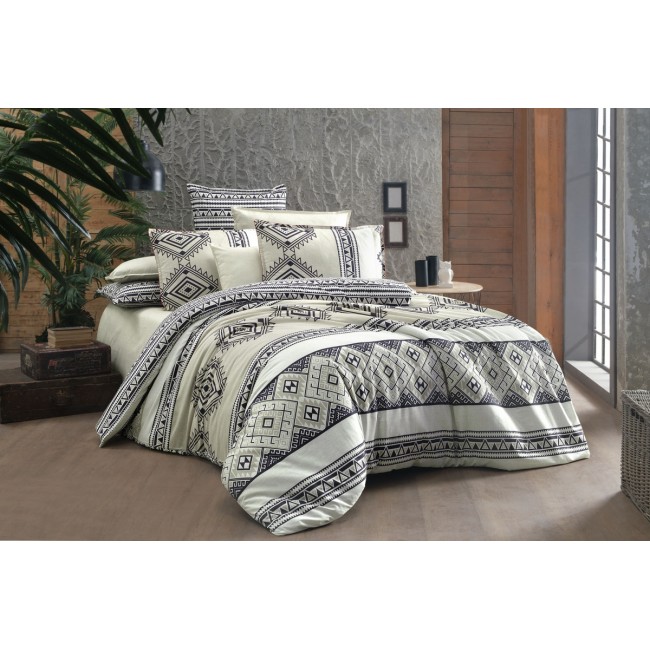 Постельное белье "Sarev" 1,5 спальн.поплин RUNA FANCY v1/bej