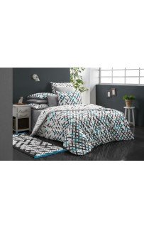 Постельное белье Sarev "MAURA"модный поплин евро N146 (V-1)