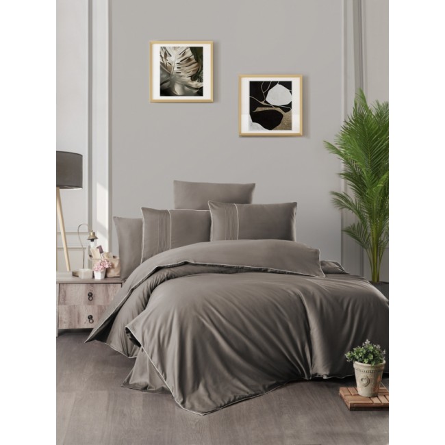 Постельное белье (Сатин де люкс) евро (Fantasy Brown)