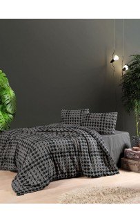 Постельное белье Карвен фланель евро N244 SADORA Anthracite