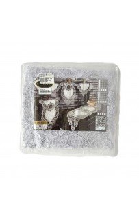 Дорожка Карвен 140*45 велюр с кружевом М840/1450 B01 белый