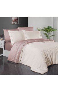 Постельное белье (Сатин де люкс) семейное (Serenity Ivory/pudra)