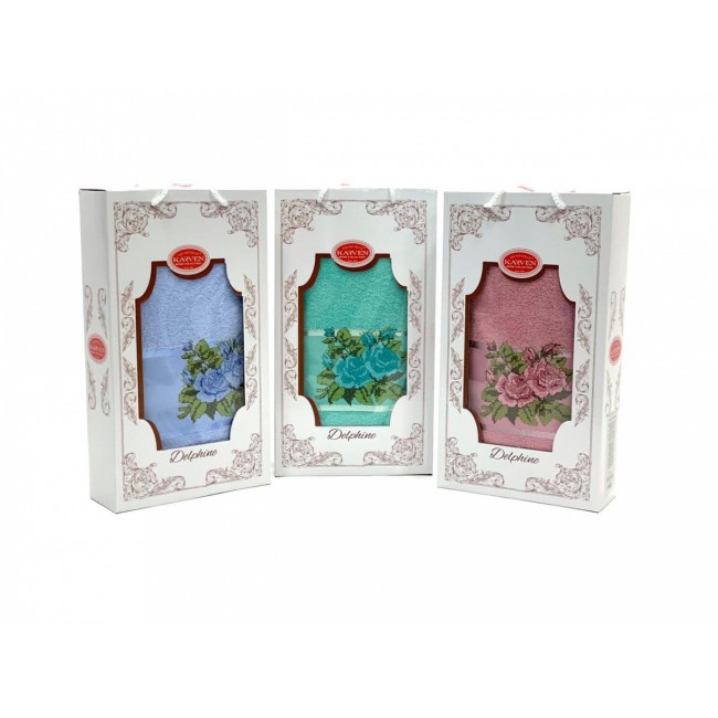 Полотенце в коробке Карвен " Пано" махра 70*140 HS 1518