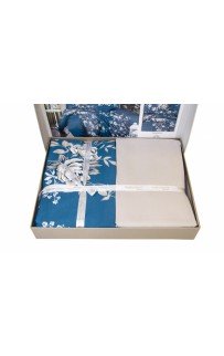 Постельное белье "Карвен" дэлюкс сатин 1,5 спальн. Arya Turquoise