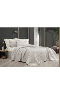 Комплект SAREV "BELIS"(покрывало летнее +2наволочки) евро 3 предмета Y 863v1 bej/бежевый