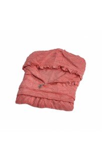 Халат Каrven женский с капюшоном на молнии бамбук 60%/хлопок40% B 1106 (7096) коралловый L/XL (Акция).