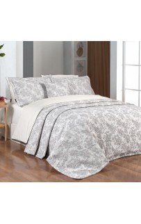 Комплект SAREV (покрывало с наволочками) евро 4 пр Y 1006 ROWENA v2/Pembe