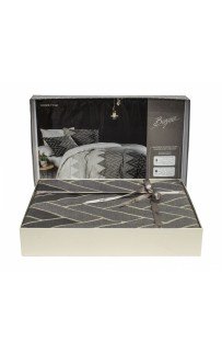 Постельное белье "Sarev Bazaar" ранфорс евро N377 LEONARD v1/Gri