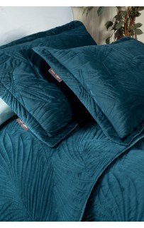 Комплект LUхURY SAREV (покрывало +2 наволочки+подушка)евро 4 пр. CLARA v3/Petrol rengi