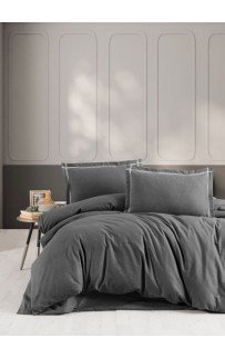 Постельное белье Карвен фланель 1.5 спальн. N243 SOPRANO Anthracite