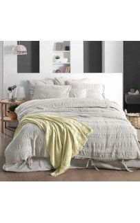 Постельное белье Sarev Mood Comfort жатый хлопок 1.5 спальн. N353 LEON v2/Bej