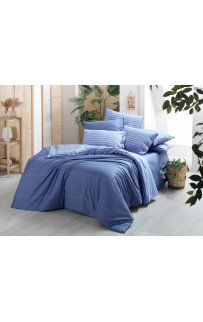 Постельное белье "Sarev"fancy poplin евро N194 SANDOR v2/Mavi