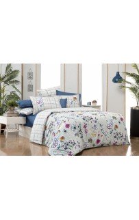 Постельное белье "Sarev"fancy poplin евро N194 JANIN v1/Fusya