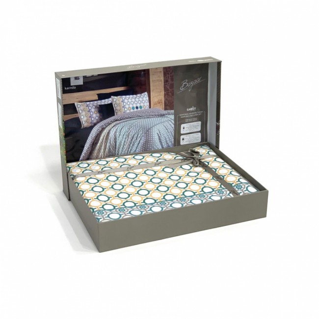 Постельное белье "Sarev Bazaar"ранфорс евро"KARMILO" v1 (Акция)