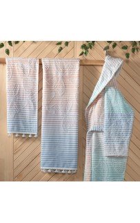 Полотенце Sarev "PONTIA" 85*150 1шт. махра H1064 v1/Multi