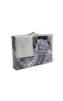 Комплект KARVEN (покрывало стеганное с принтом) хлопок евро 3 пр (260*240 / 50*70) Y 924 PUMA v1 Lacivert (Акция)