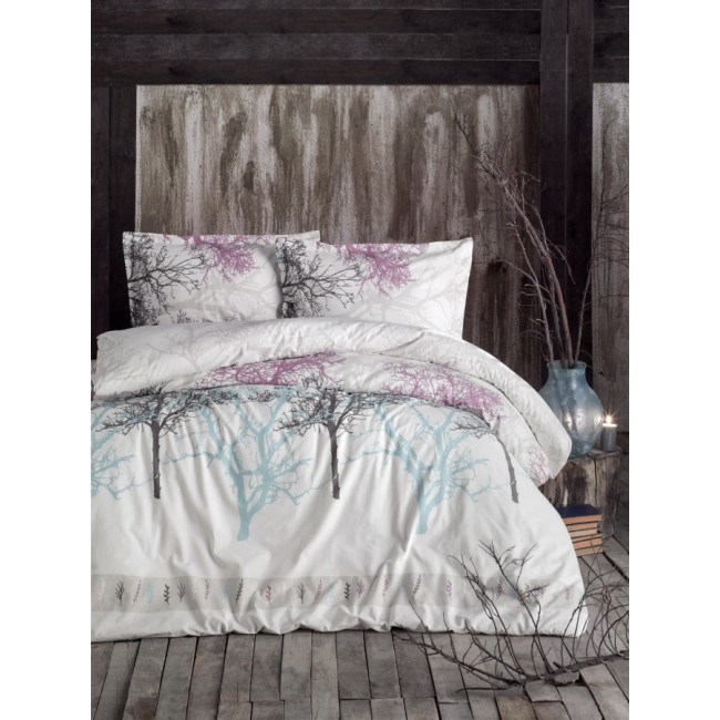 Постельное белье "Карвен" ранфорс 1,5 спальн. Midas Lilac v-1