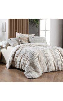 Постельное белье Sarev Mood Comfort жатый хлопок евро N354 CALAMOR v1/Bej