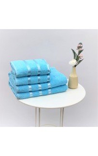 Набор полотенец 50*90(2)/70*140(2) махра HS1599-V4 голубой