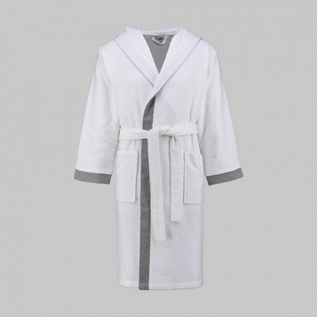 Халат Sarev махра унисекс с капюшоном B 1125 STREET v1/Beyaz L