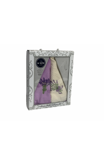 Набор полотенец кухонный LA RITA "ЛАВАНДА"круглые вафля 50*50 2 шт.НМ 755 v3 сирен/крем