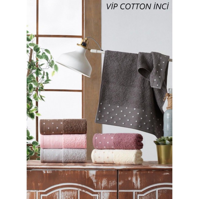 Полотенце Карвен Vip Cotton "INCI" 50*90 6шт.махра H 3282