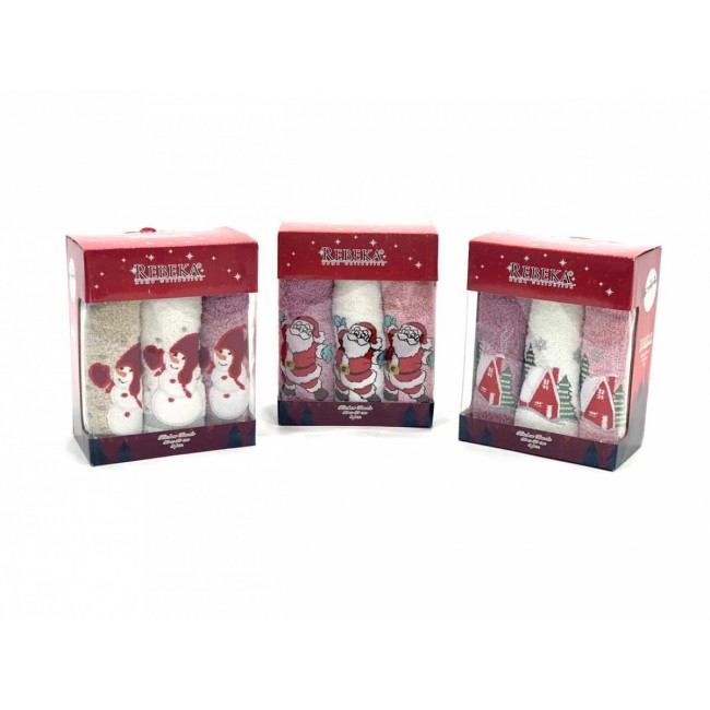 Полотенце кухонное KARVEN "3D" махра 30*50 3шт. НМ 523