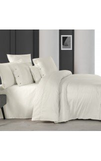 Постельное белье "Sarev" (300 tc) сатин евро N380 MONOCHROME v1/Off-White