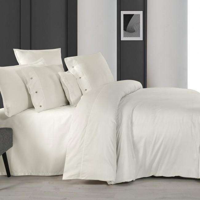 Постельное белье "Sarev" (300 tc) сатин евро N380 MONOCHROME v1/Off-White